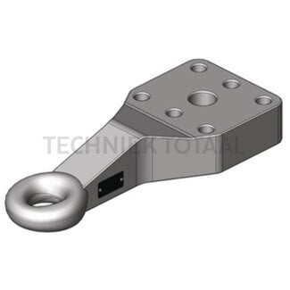 Scharmüller Drawbar eye flange Ø 50 mm, 130 x 115 mm, working length 314 mm