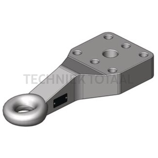 Scharmüller Zugöse Flansch Ø 50 mm, 130 x 115 mm, Arbeitslänge 314 mm