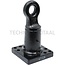 Scharmüller Drawbar eye - 77700665400, 0.665.40.0-A02, 00.665.40.0-A02 | Version: Flange | D-value: 102,4 kN | Hole pattern: 160 x 160 mm | Towing eye Ø: 50 mm | Load capacity: 3000 kg | Colour: Black | Lock: Ring, rotatable, hitch ring | No. of holes: 12 | Overhang: