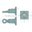 Scharmüller Trekoog - 77700665400, 0.665.40.0-A02, 00.665.40.0-A02 | Uitvoering: Flens | D-waarde: 102,4 kN | Gatenpatroon: 160 x 160 mm | Trekoog Ø: 50 mm | Oplegdruk: 3000 kg | Kleur: zwart | Vergrendeling: Ring, draaibaar, Hitchring | Aantal gaten: 12 | Werklengte