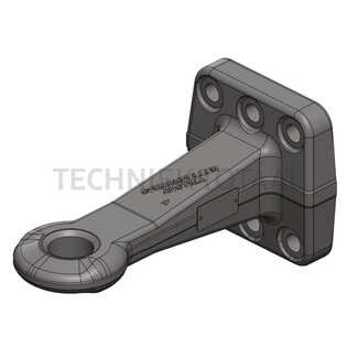 Scharmüller Zugöse Flansch Ø 40 mm, 89,3 kN, 2000 kg, 6-Loch 110 x 100 mm