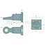 Scharmüller Trekoog - 77700652430, 0.652.43.0-A02, 00.652.43.0-A02 | Uitvoering: Pick-Up Hitch | D-waarde: 82,4 kN | Gatenpatroon: 110 x 100 mm | Trekoog Ø: 50 mm | Oplegdruk: 2500 kg | Kleur: zwart | Vergrendeling: Ring, draaibaar | Aantal gaten: 4 | Werklengte: 265