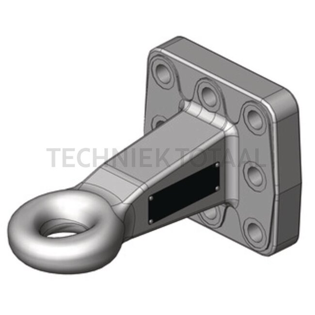 Scharmüller Zugöse Pick-Up Hitch Ø 50 mm, 130 x 130 mm, Arbeitslänge 240 mm | 0.653.40.0-A02, 00.653.40.0-A02