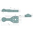 Scharmüller Drawbar eye 102,4 kN, 6-hole horizontal, 130 x 115 mm, M20, 314 mm - 0.650.91.1-A02, 00.650.91.1-A02