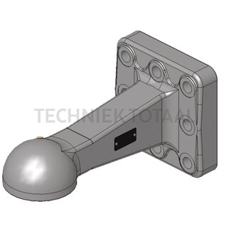 Scharmüller Drawbar eye 120,2 kN, 8-hole vertical, 145 x 145 mm, M20, 320 mm