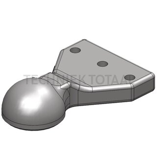 Scharmüller Trekoog flens 3-gaats horizontaal, 57,2 kN, oplegdruk 2000 kg