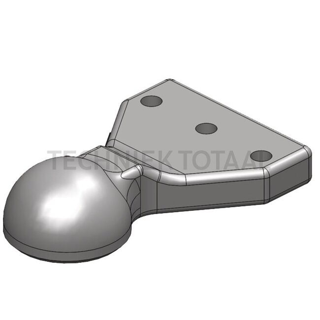 Scharmüller Drawbar eye flange 3-hole horizontal, 57,2 kN, nose weight 2000 kg - 0.663.82.0-A02, 00.663.82.0-A02
