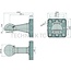 Scharmüller Drawbar eye 8-hole flange | 145 x 145 mm | M20 | 252 mm | 4000 kg | 120 kN
