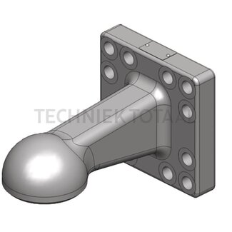 Scharmüller Trekoog 120 kN, 12-gaats verticaal, 160 x 160 mm, M20, 250 mm