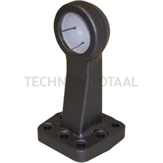 ROCKINGER Towing assembly ball 80, 8-hole flange 110 x 100 mm, M17, 3000 kg