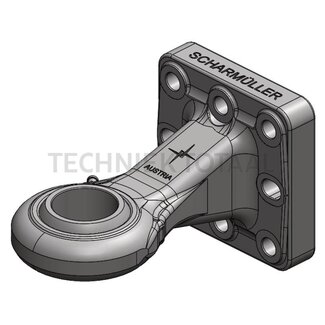 Scharmüller Trekoog cat. 5 flens Ø 71 mm, 145 x 145 mm, werklengte 250 mm