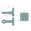 Scharmüller Trekoog - 77700654240 | Uitvoering: Flens | D-waarde: 102,4 kN | Gatenpatroon: 145 x 145 mm | Trekoog Ø: 40 mm (42 mm dik) | Oplegdruk: 3000 kg | Kleur: zwart | Vergrendeling: Standaard trekoog | Aantal gaten: 8 | Werklengte: 250 mm | Boring: M20 mm | Fle