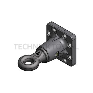 Walterscheid Zugöse Pick-Up Hitch Ø 50 mm, 160 x 160 mm, Länge 267 mm