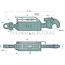 CBM Hydraulischer Oberlenker Kat. 4/4, 745 - 970 mm, Hub 225 mm - 2.1012.00.4, 02.1012.00.4