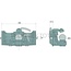 Sauermann Trekhaak Sauermann HS7659-390 - 711756910, RE310098, C51698814 | Railbreedte: 390 mm | Vergrendelpen Ø: 25 mm | Geleidebreedte: 31,4 mm | Oplegdruk: 4000 kg | Kleur: zwart | D-waarde: 120 kN | Uitvoering: Schuifpen | Vergrendeling: kogel 80