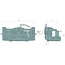 Sauermann Trekhaak Sauermann Piton-inzet: 390 mm - 711756911 | Railbreedte (mm): 390 | Vergrendelpen Ø (mm): 25 | Geleidebreedte (mm): 31,4 | Oplegdruk (kg): 3000