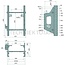 Scharmüller Trekhaakframe 330/25/32 - oplegdruk 2000 kg - McCORMICK / IHC 743- 1056 XL met 2 aftakassen - 77700108013