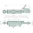 GRANIT Hydraulic top link check valve side cat. 2, 570 - 790 mm