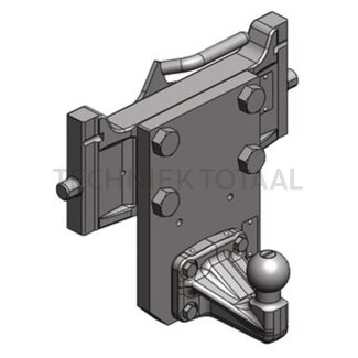 Scharmüller Drawbar K50 Cramer, rail 335 mm, pin Ø 22 mm, 31 kN