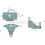 Scharmüller Trekhaak Fendt-systeem - 77703624103 | Railbreedte: 241 mm | Geleidebreedte: 30 mm | Vergrendelpen Ø: 22 mm | Oplegdruk: 250 kg | D-waarde: 31 kN | Werklengte: 180 mm | Plaathoogte: 120 mm | Boring: M16 mm | Kleur: AGCO grijs | Omschrijving: In hoogte v