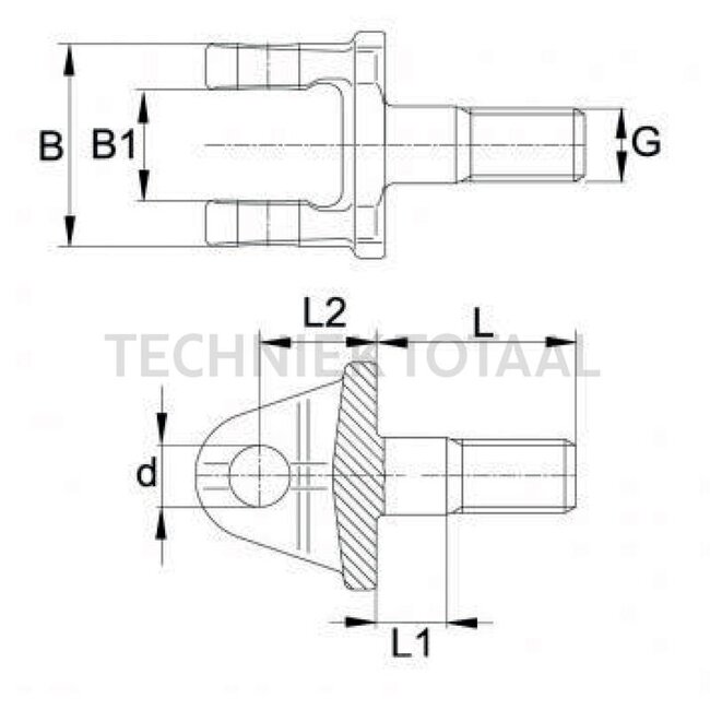 Walterscheid Walterscheid Gabelstangensatz - 395201030 | d (mm): 20,2 | D (mm): 26 | L (mm): 98 | L1 (mm): 82 | L2 (mm): 25 | G (mm): 26 | Agraset: 372 | B1 (mm): 26