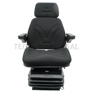 GRANIT Supercomfort trekkerstoel luchtgeveerd stof 12 V, zitbreedte 490 mm