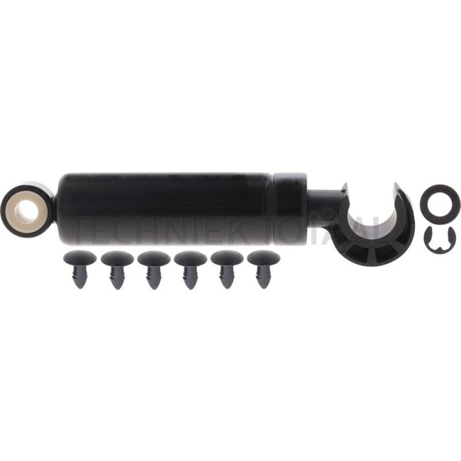 GRAMMER Schokdemper Horizontale vering in de lengterichting - 2401096583, 1096583, F930500030070 | Oog-Ø: 8/16 mm | Behuizing-Ø: 21 mm | Lengte min.-max.: 120-175 mm | Passend voor: MSG95, MSG97