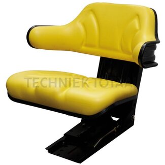 GRANIT Trekkerstoel mechanisch PVC geel, zitbreedte 485 mm, spoormaat 187 mm