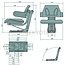 GRANIT Traktorsitz mechanisch gefedert - PVC Kunstleder