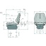 GRANIT Traktorsitz mechanisch gefedert - PVC Kunstleder