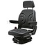 GRANIT Tractor seat mechanical PVC 480 mm, spring travel 100 mm, armrests