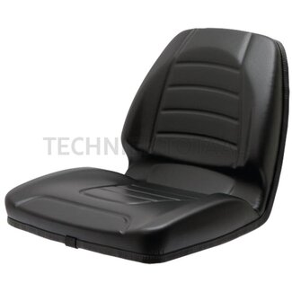 GRANIT Aufsitzmäher Sitz PVC Kunstleder, Breite 455 mm, Höhe 390 mm, schwarz