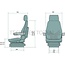 GRAMMER Sitz Actimo M MSG85/722 Mechanisch gefedert, 490 mm breit, stoff | 1081900