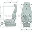 GRAMMER Actimo XL MSG95A/722 - 2401294557, 1294557 | Ophanging: luchtgeveerd | Bekledingstype: Stof | Zittingcontactschakelaar: Optioneel | Spoormaat: 260 mm | Zittingbreedte: 490 mm | Joystickconsole: Optioneel | Horizontale vering in de dwarsrichting: Optioneel