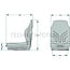 GRAMMER Forklift seat MSG20 narrow fabric, 410 mm, track width 328 mm BT | 215906-001, 1293152