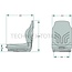 GRAMMER MSG20 smal MSG20 - 2401293152, 215906-001, 1293152 | Ophanging: mechanisch | Bekledingstype: stof | Zittingcontactschakelaar: ja | Spoormaat: 328 mm | Zittingbreedte: 410 mm | Gordelsysteem: optioneel | Stoelverwarming: optioneel | Lengte: 550 mm | Hoogte