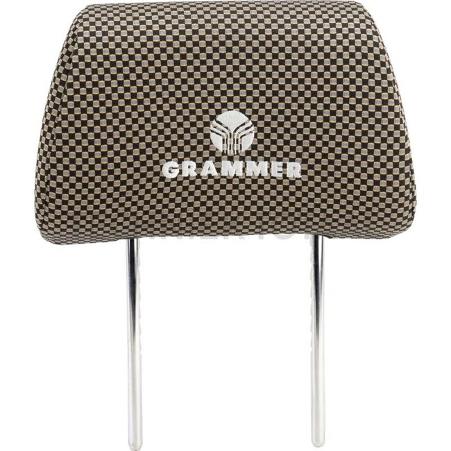 GRAMMER Headrest fabric - 2401294737, 1294737 | Cover: Stoff | Colour: Gelb Schwarz | To fit: MSG 85 , MSG 95, MSG 97 | Sitzoberteil: 722, 732, 742 | Seat type: Actimo M, Actimo XL, Actimo M - XL mit Steuerhebelträger, Actimo XXL, Actimo XXL 3 - 4 Punkt Gurt