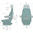 GRAMMER Zitting Actimo M MSG85/722 mechanisch, PVC, 490 mm | 143734