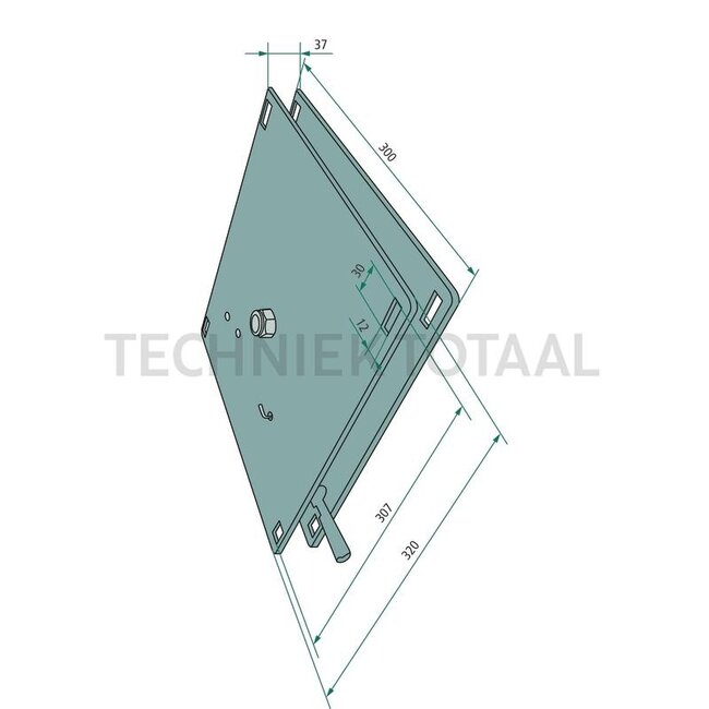 GRANIT Draaiplateau 360° draaibaar, voor montage achteraf - 240ACC017B