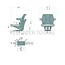 GRANIT Tractor seat mechanical PVC 50 - 120 kg, armrests and belt | ST07BS-05, YP15, SB020, BRACKET