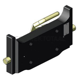 Scharmüller Adapterplaat railbreedte 333 mm, gatenpatroon 140 x 80 mm, M20