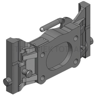 Scharmüller Adapterplaat in hoogte verstelbaar 330 mm, 140 x 80 mm, M20, 2000 kg