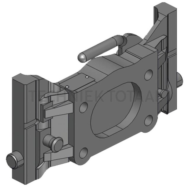 Scharmüller Adapterplatte höhenverstellbar 330 mm, 140 x 80 mm, M20, 2000 kg