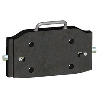 Walterscheid Adapterplaat railbreedte 314 mm, gatenpatroon 140 x 80 mm, M20
