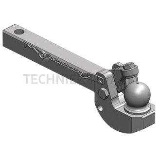 Scharmüller Pick-Up Hitch einsätze 80 shank 60 x 60 mm, 590 mm, bore 30,5 mm