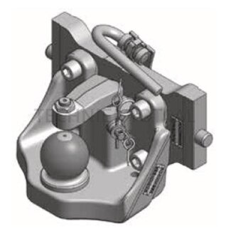 ROCKINGER Anhängebock KS80 Schienenbreite 311 mm, Stützlast 3000 kg, AGCO Grau
