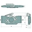 ROCKINGER Adapterplatte - 787899D92702, RO899D92703 | Stützlast: 4000 / 1000 kg | D-Wert: 98,1 kN | Schienenbreite: 390 mm | Lochbild: 160 x 100 mm | Bolzen-Ø: 25 mm | Führungsbreite: 32 mm | Farbe: Schwarz | Beschreibung: Kupplungsträger für höhenverstellbare Anhä