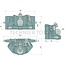 Scharmüller Inner part K80 Black - 77705639070A02 | Rail width: 390 mm | Detent pin Ø: 25 mm | Guide width: 32 mm | Load capacity: 4000 kg | D-value: 120,2 kN | Plate height: 175 mm | Colour: Black | Overhang: 135 mm | Description: Height adjustable with handle | Loc