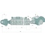 GRANIT Hydraulische topstang cat. 2, 610 - 825 mm, slag 215 mm