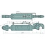 GRANIT Hydraulische topstang Eco-Line Cat. 3 - 665 / 665 mm